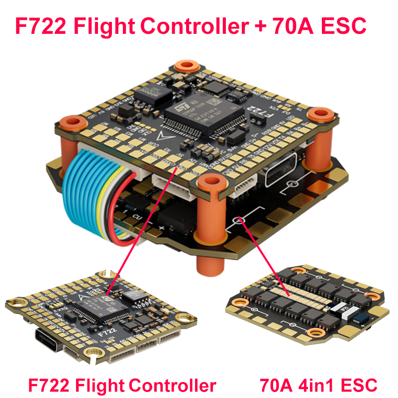 DAKEFPV F722 60A Stack ICM4268 - Drone Power Distribution Board 评论和价格