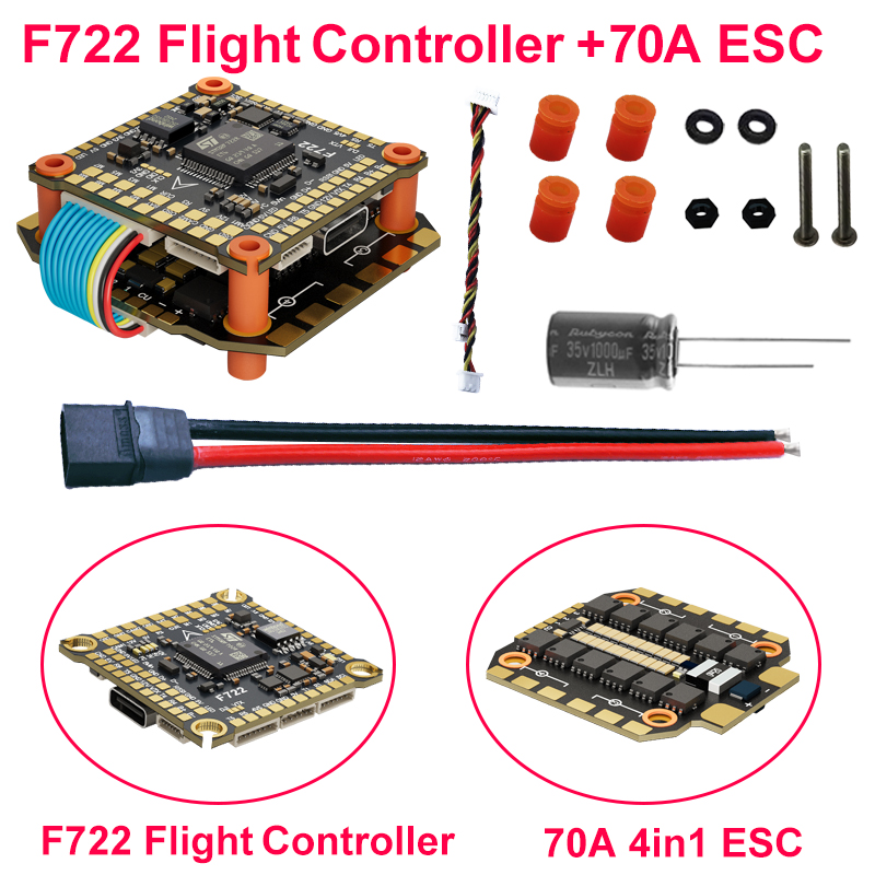 DAKEFPV F722 60A Stack ICM4268 - Drone Power Distribution Board 评论和价格